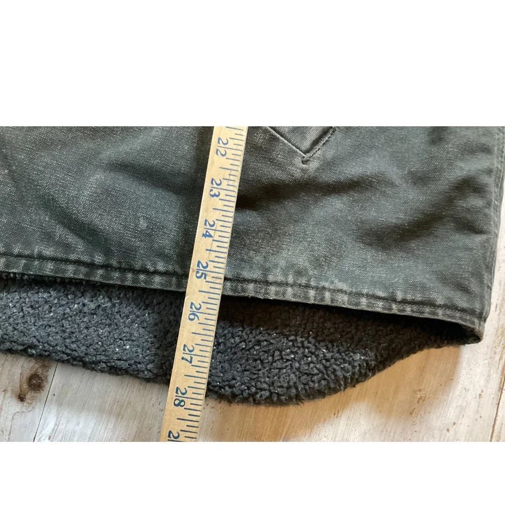 Vintage Carhartt Vest Sherpa Lined Workwear Utility Outdoor Sleeveless Jacket‎
